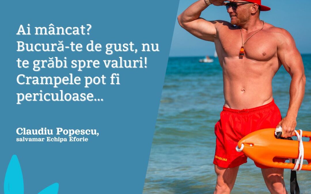 Pauză după masă, siguranță la mare