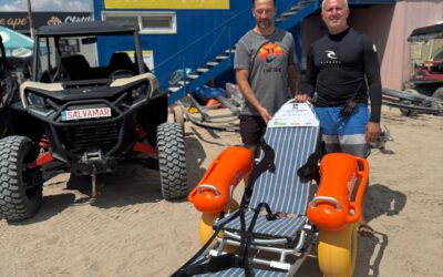 Accesibilitate și solidaritate pe Plaja Belona: un fotoliu special pentru persoanele cu dizabilități