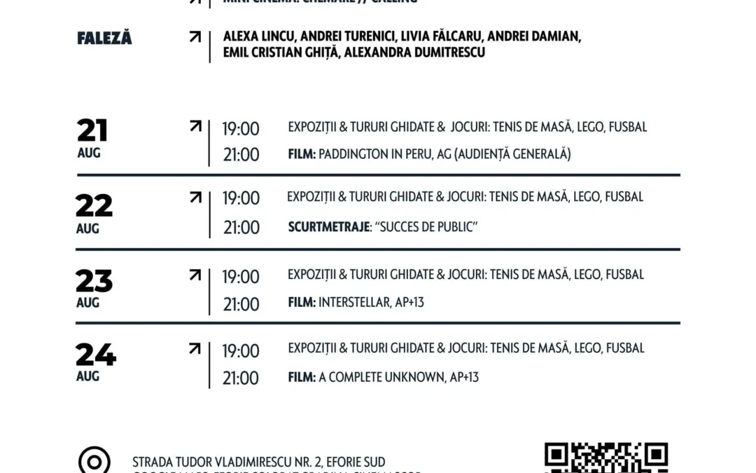 Program Eforie Colorat – ultima saptamana 21-24 august 2025