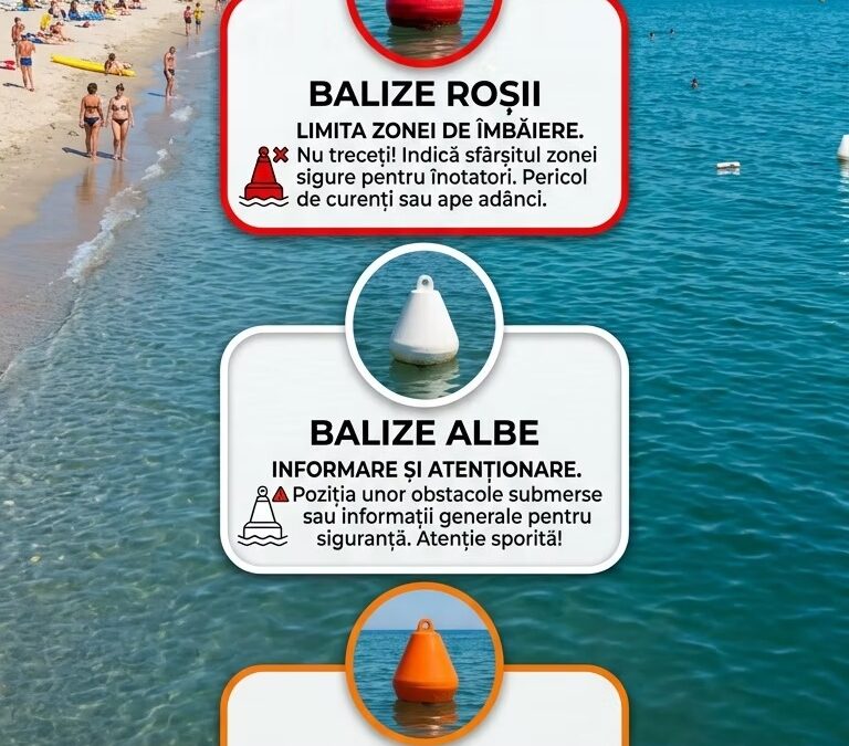 Și marea are semafoarele ei: Ce reprezintă balizele din apă?