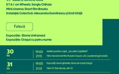Grădina Cinemascop Eforie Sud: Programul de filme în aer liber și expoziții în perioada 30 iulie – 2 august